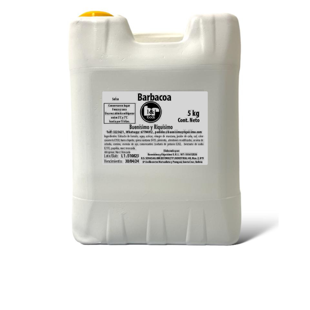 Salsa Barbacoa Ahumada 5 Kg