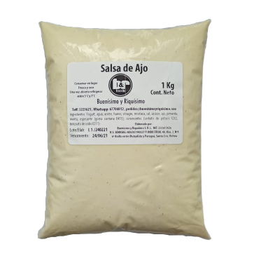 Salsa de Ajo, Pouch 1 Kg