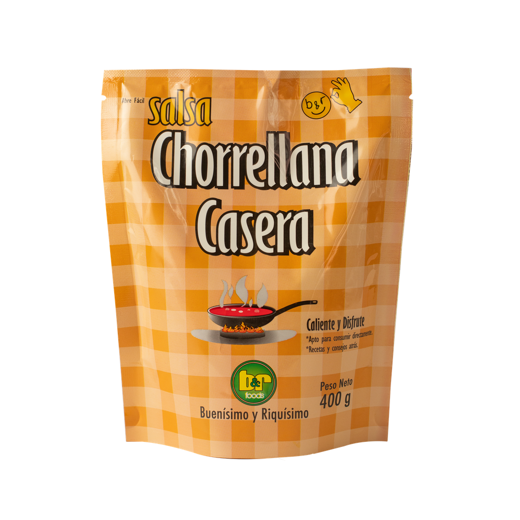 B&amp;R Chorrellana Casera / Homemade Chorrellana Bolivian Dish, 14.1 oz. (400 g.) Doy Pack